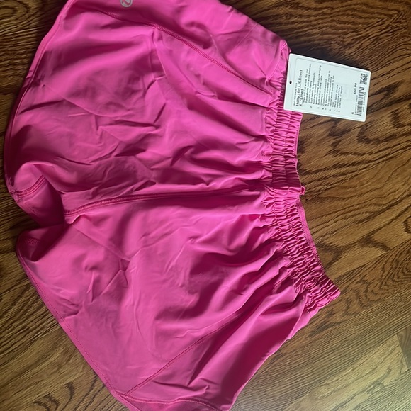 Pink lululemon shorts! Only worn 2 times!!!Size 6. - Picture 5 of 5